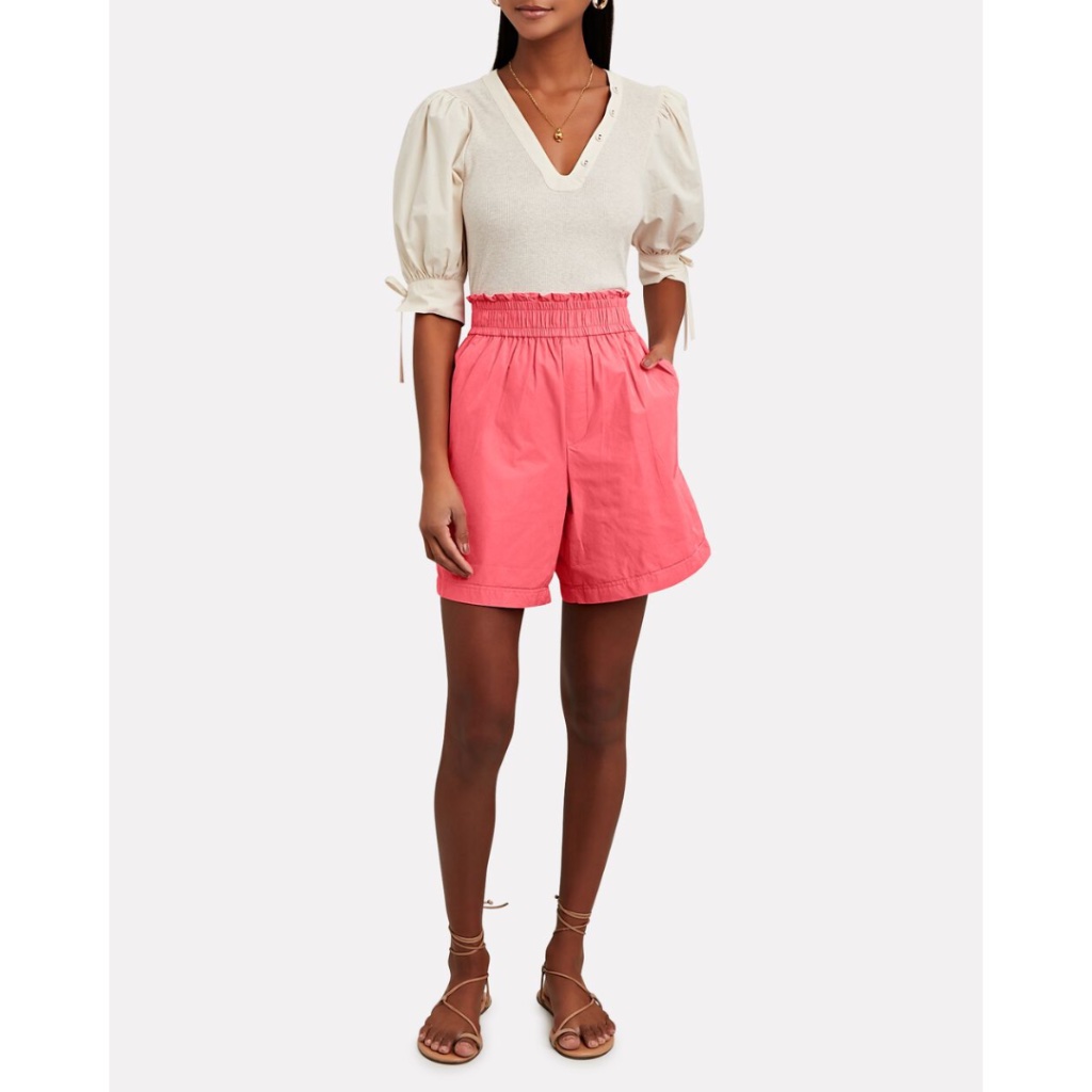 A.L.C. Pull-On Kaleb Shorts In Deep Coral (Pink)